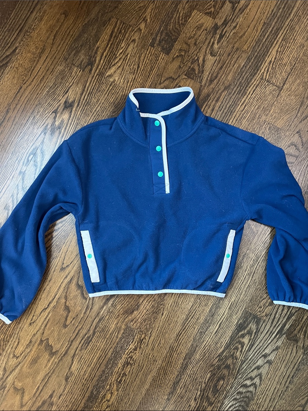 Old navy kids fleece snap sweatshirt - L